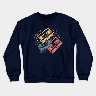 Retro Cassette Tapes - Analog Vibes, Digital Hearts. My life, my rules, my music Crewneck Sweatshirt